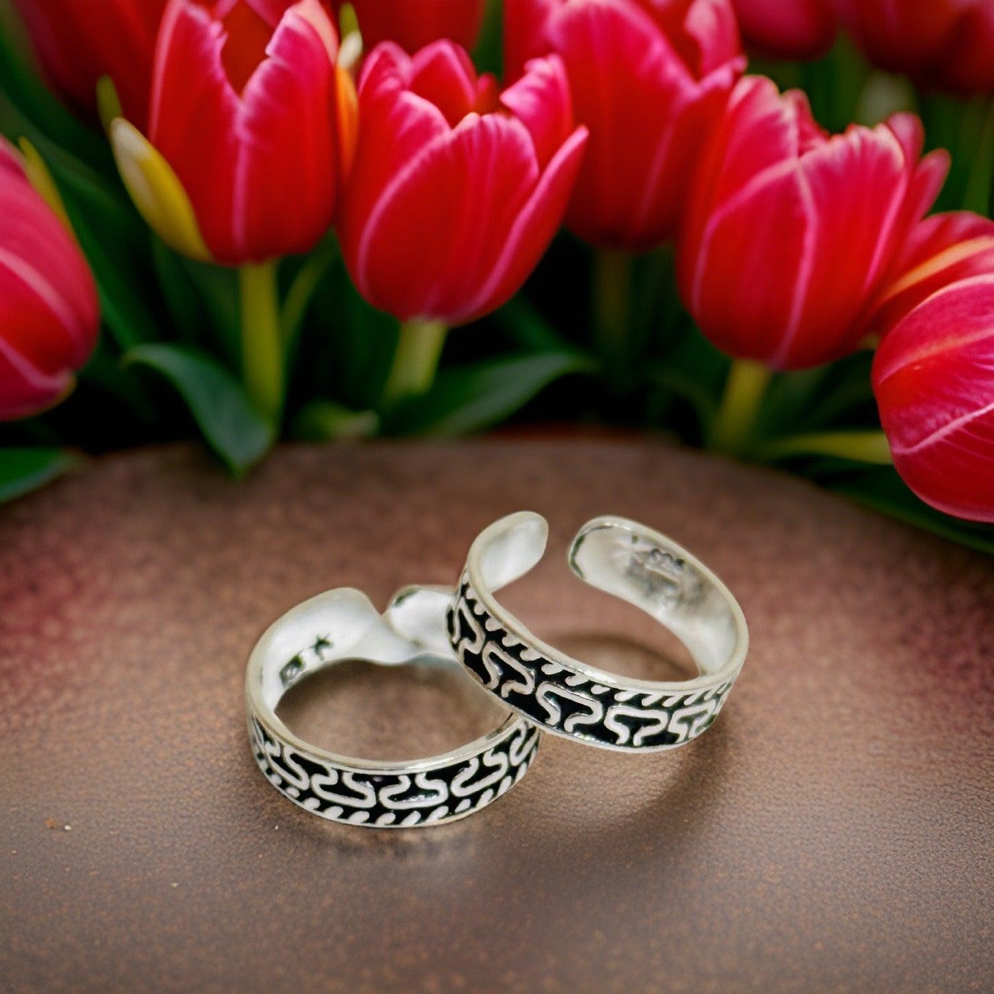 Hamna 925 Antique Silver Toe rings