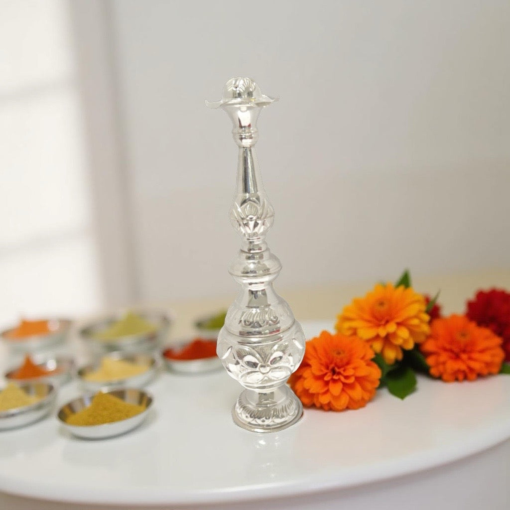 Menaka 925 Silver Rose water Sprinkler 7.5 Inches