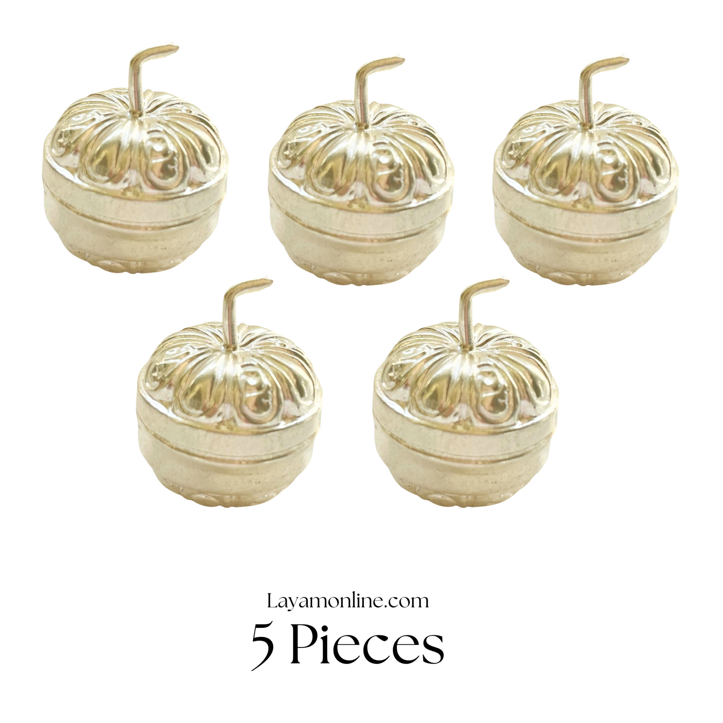 Silver Cherry KumKum Box (5 PCs)