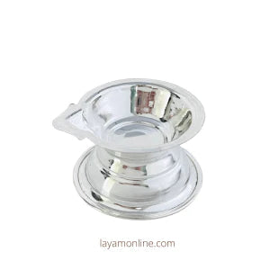 Plain Silver Diya (5 PCs)