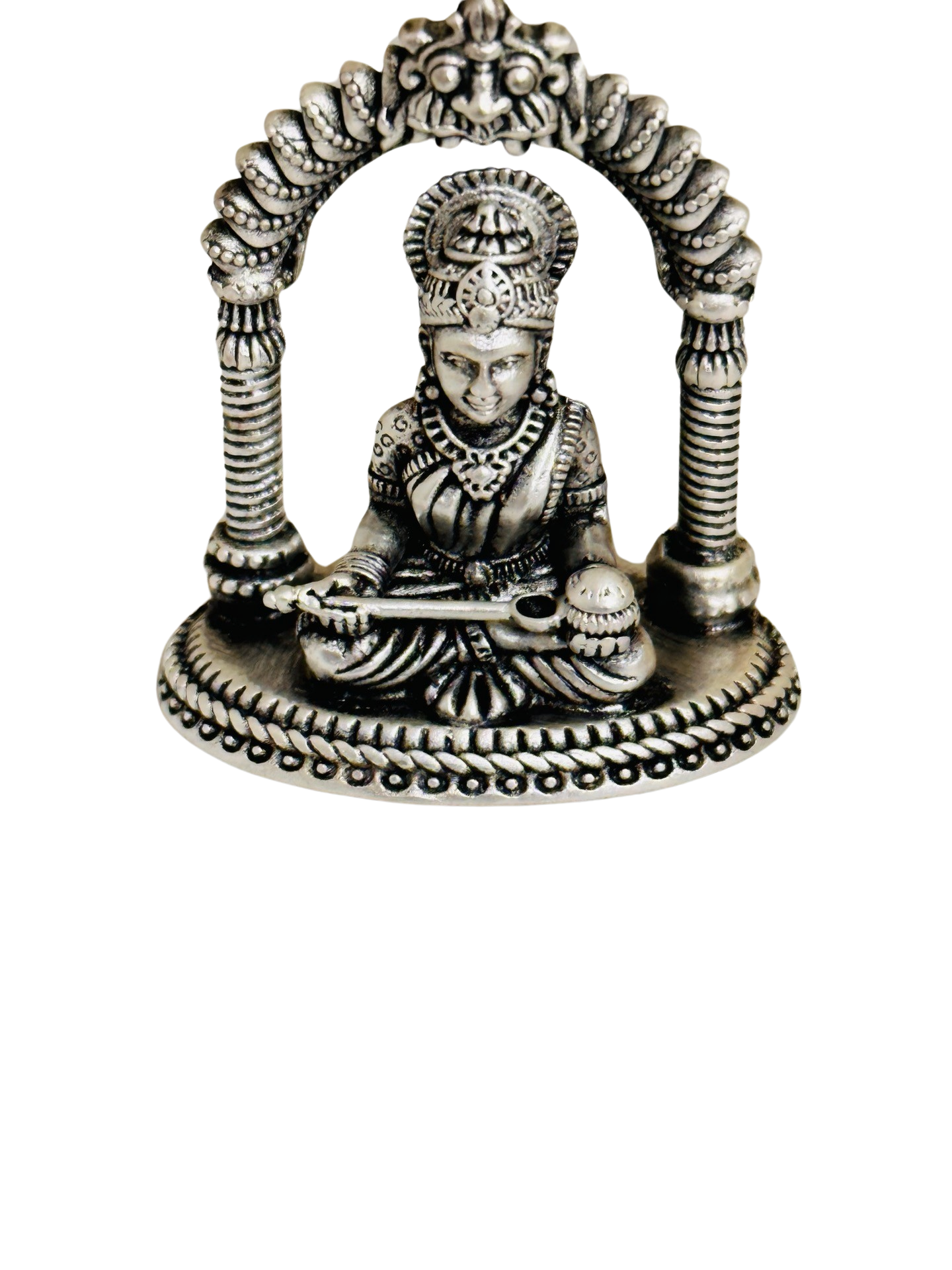 Antique Silver Annapoorani Idol