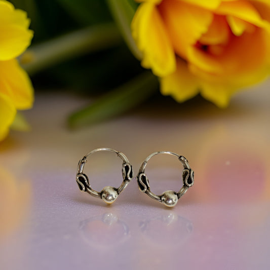 925 Sterling Silver Ana Bali Hoop Earring