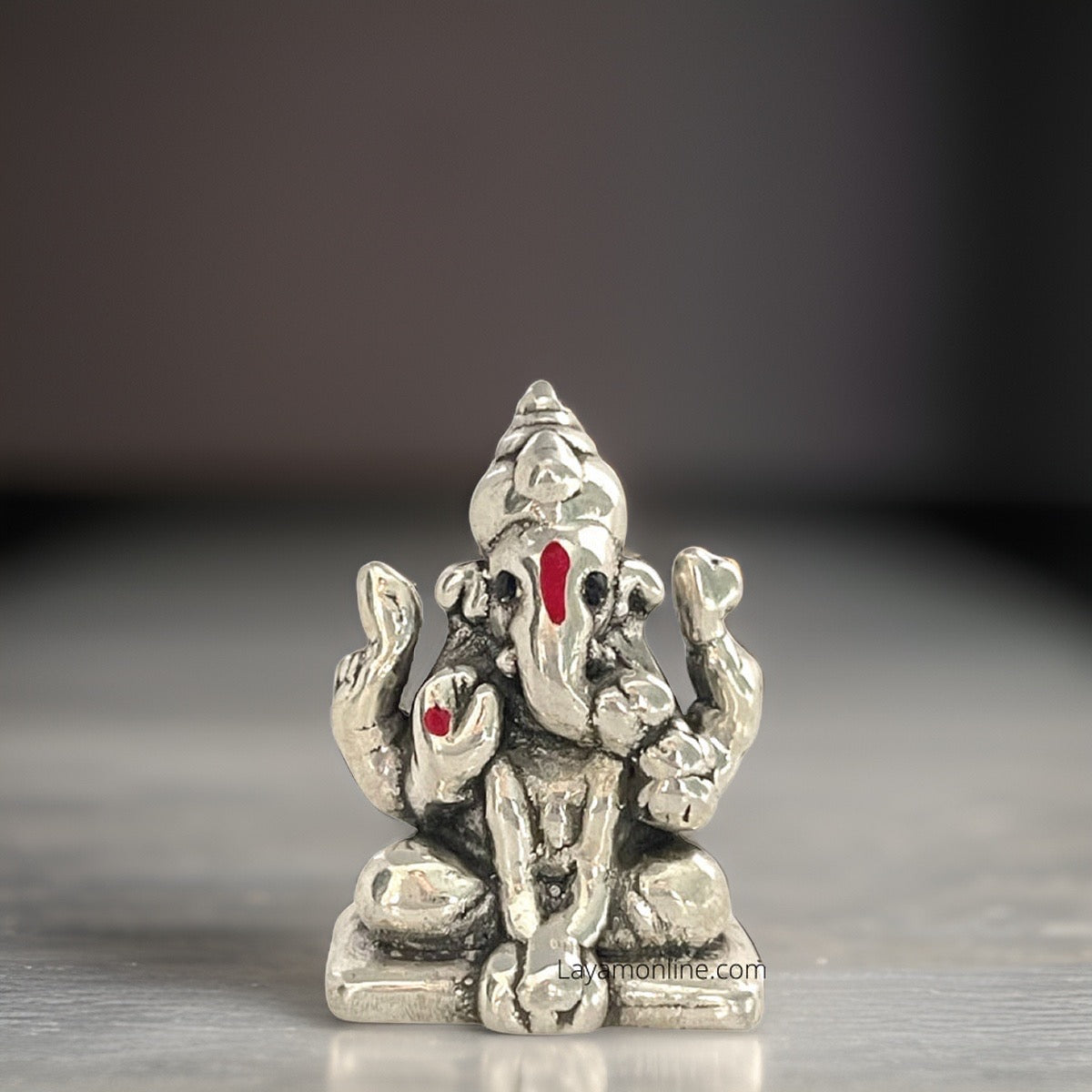 Antique 999 Fine Silver Mahabala Ganesha Idol