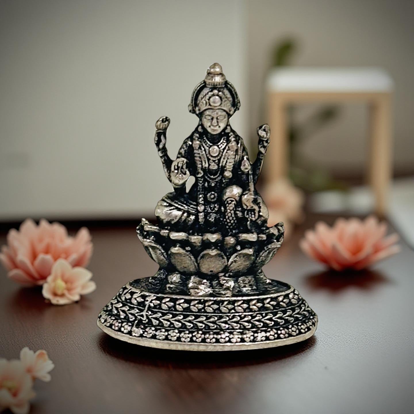 925 Silver 2D Lakshmi Idols 1 Inch