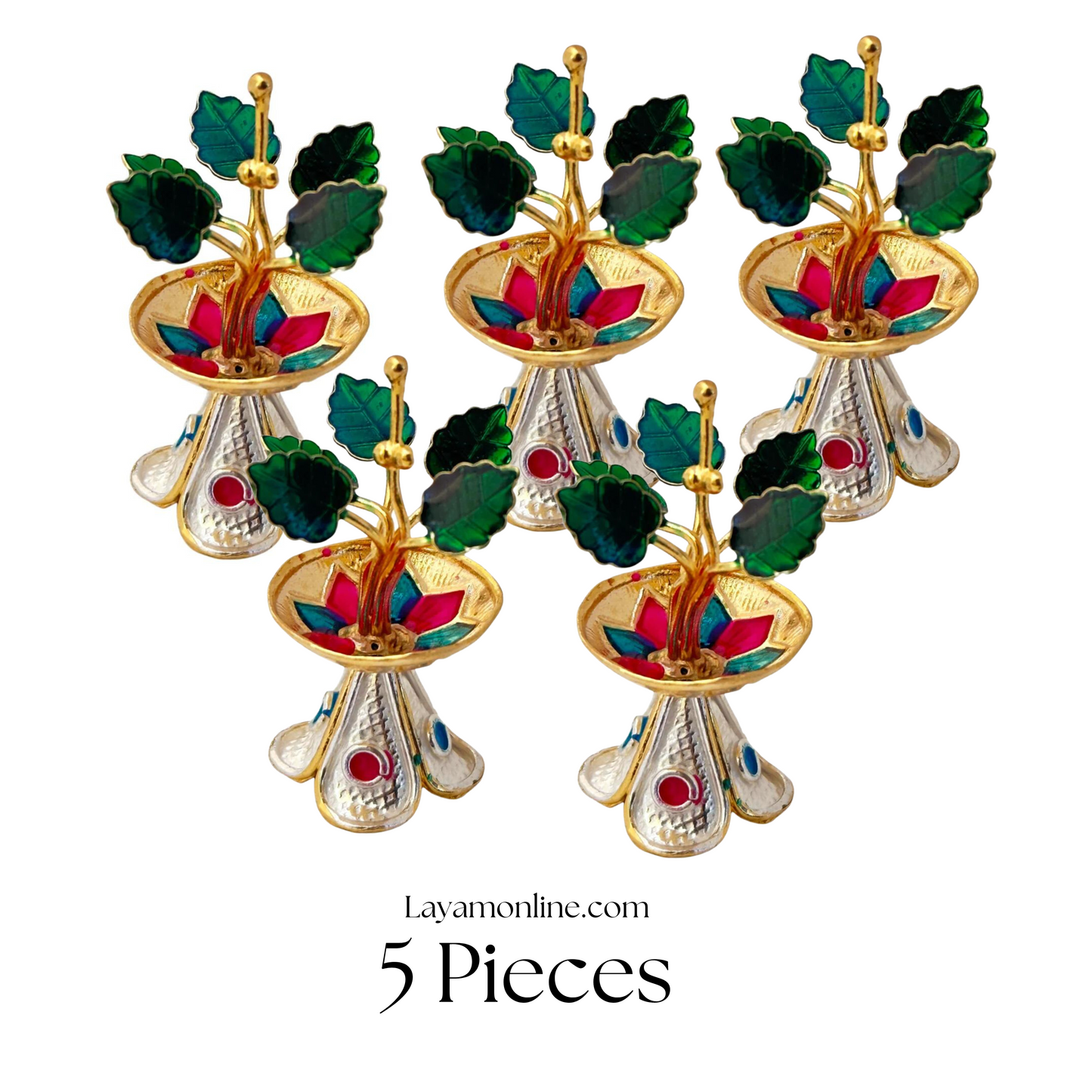 Silver Two Tone Tulsi Plant (5 PCs)