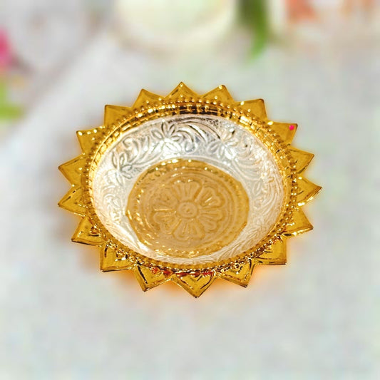 925 Silver Floating Diya/Candle Holder/ Prasad Cup