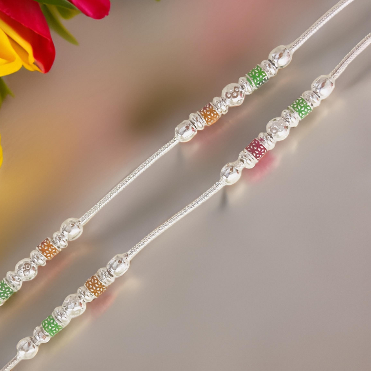Reema Silver Anklet 7 Inches