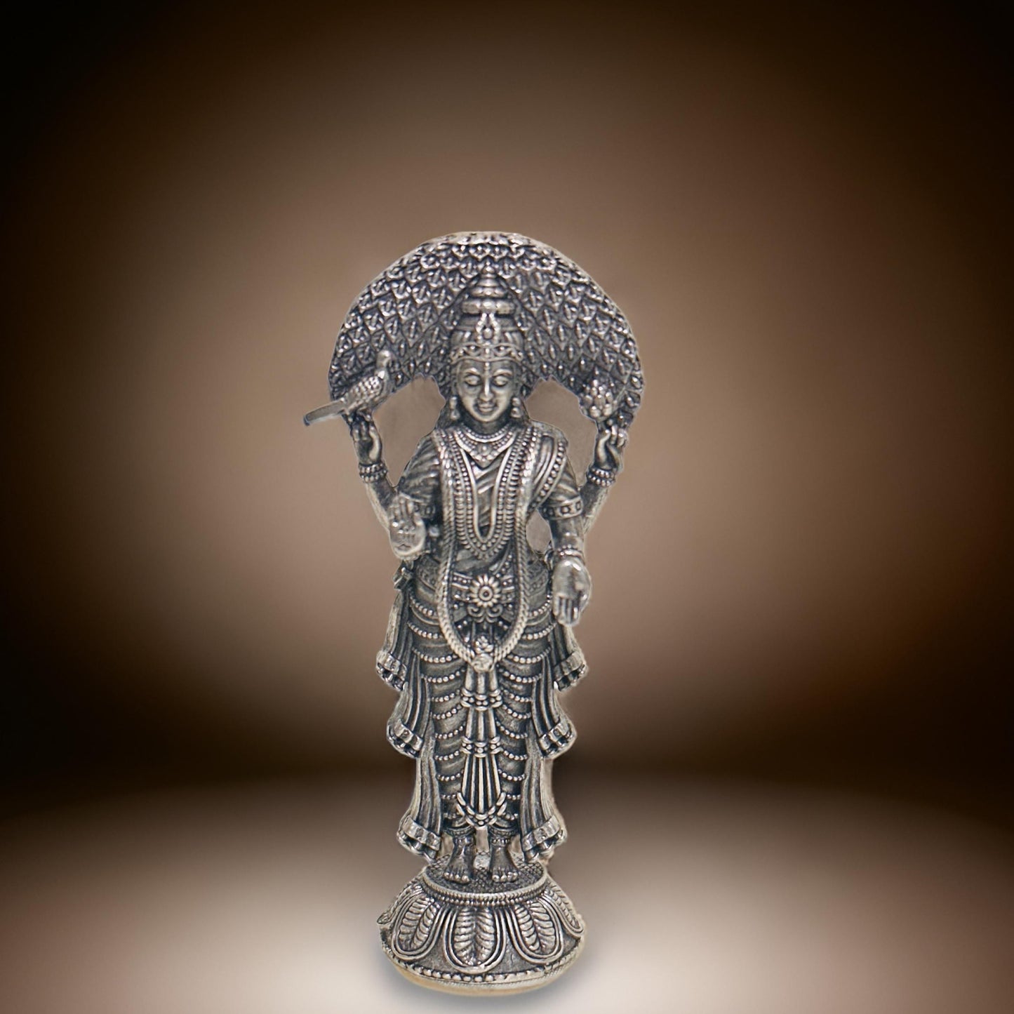 925 2D Antique Silver Vasavi Devi/Kannika Parameshwari Idol-2.5 Inches