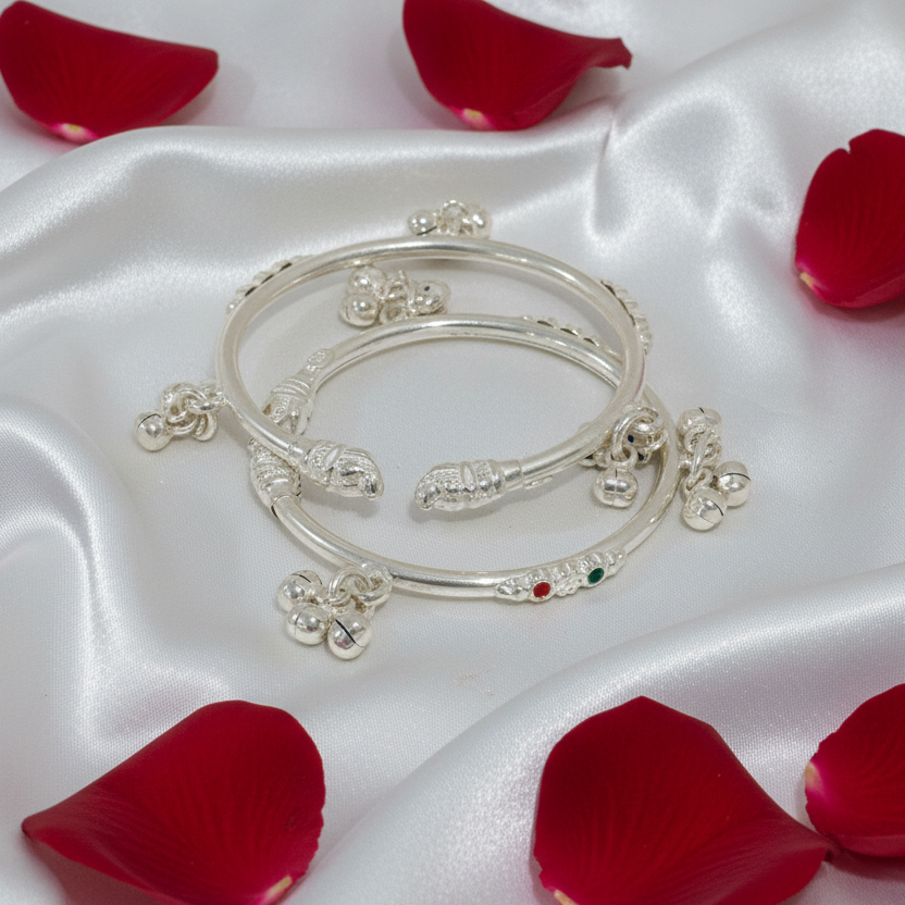 Swetha Silver New Born Anklet