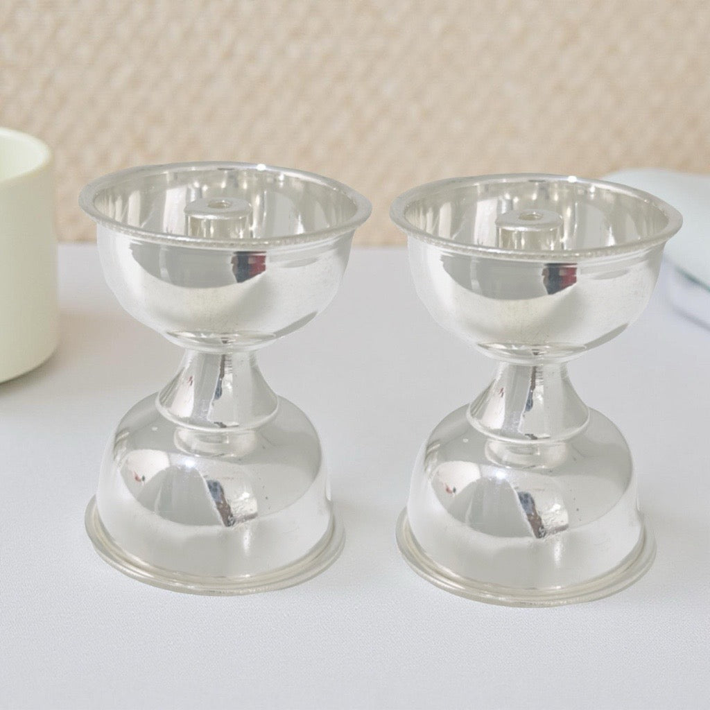 925 Silver Single removable Wick Time Diya