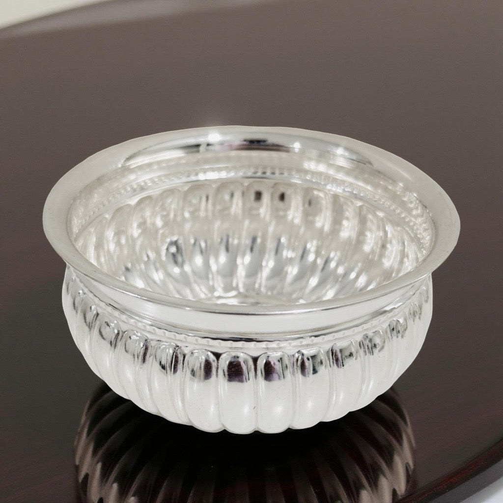 925 Silver Plain Silver Pumpkin Bowl