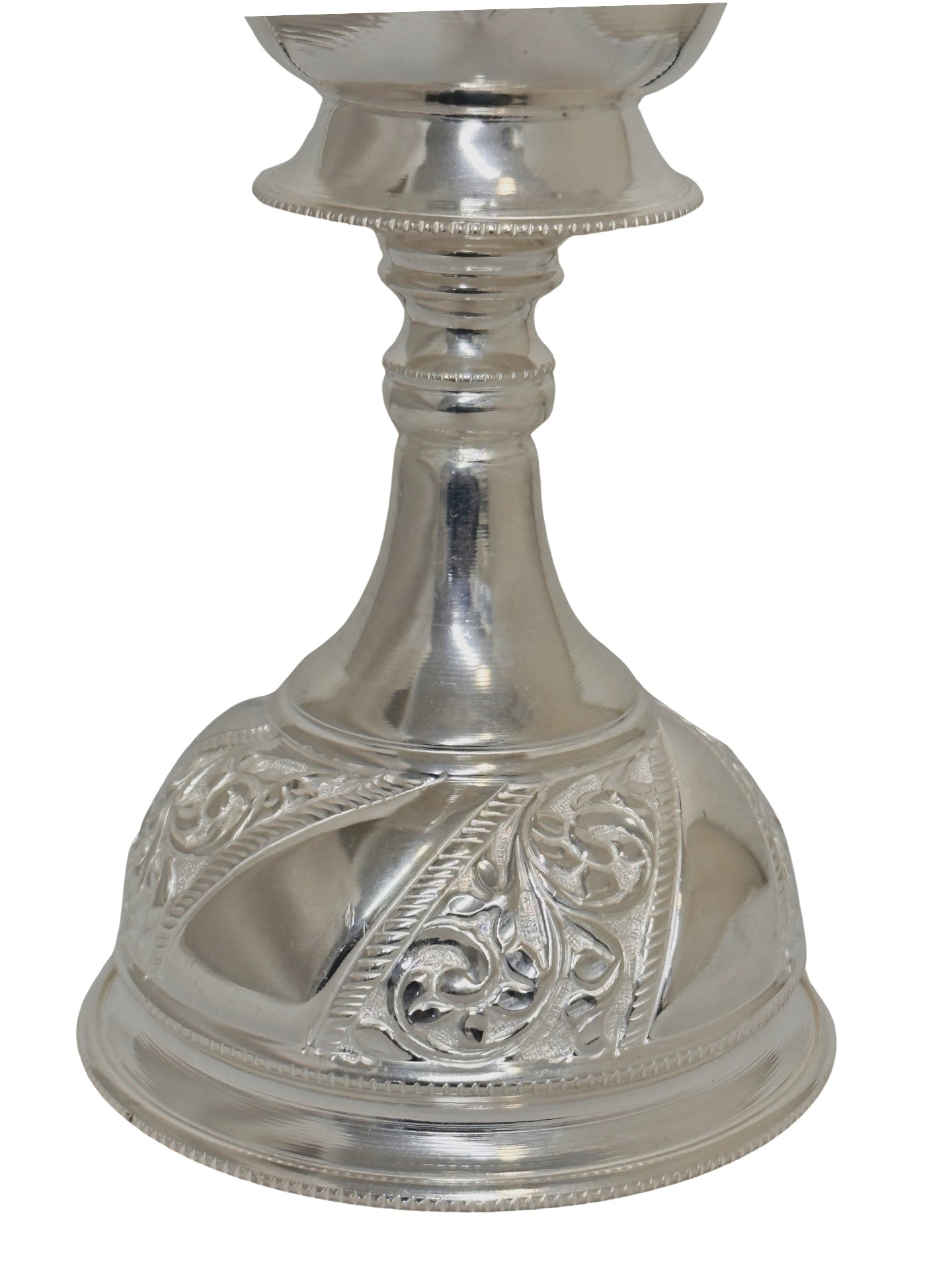 925 Silver Lakshmi-Ganesh Kundulu-Kuthuvilakku 8.75 inches