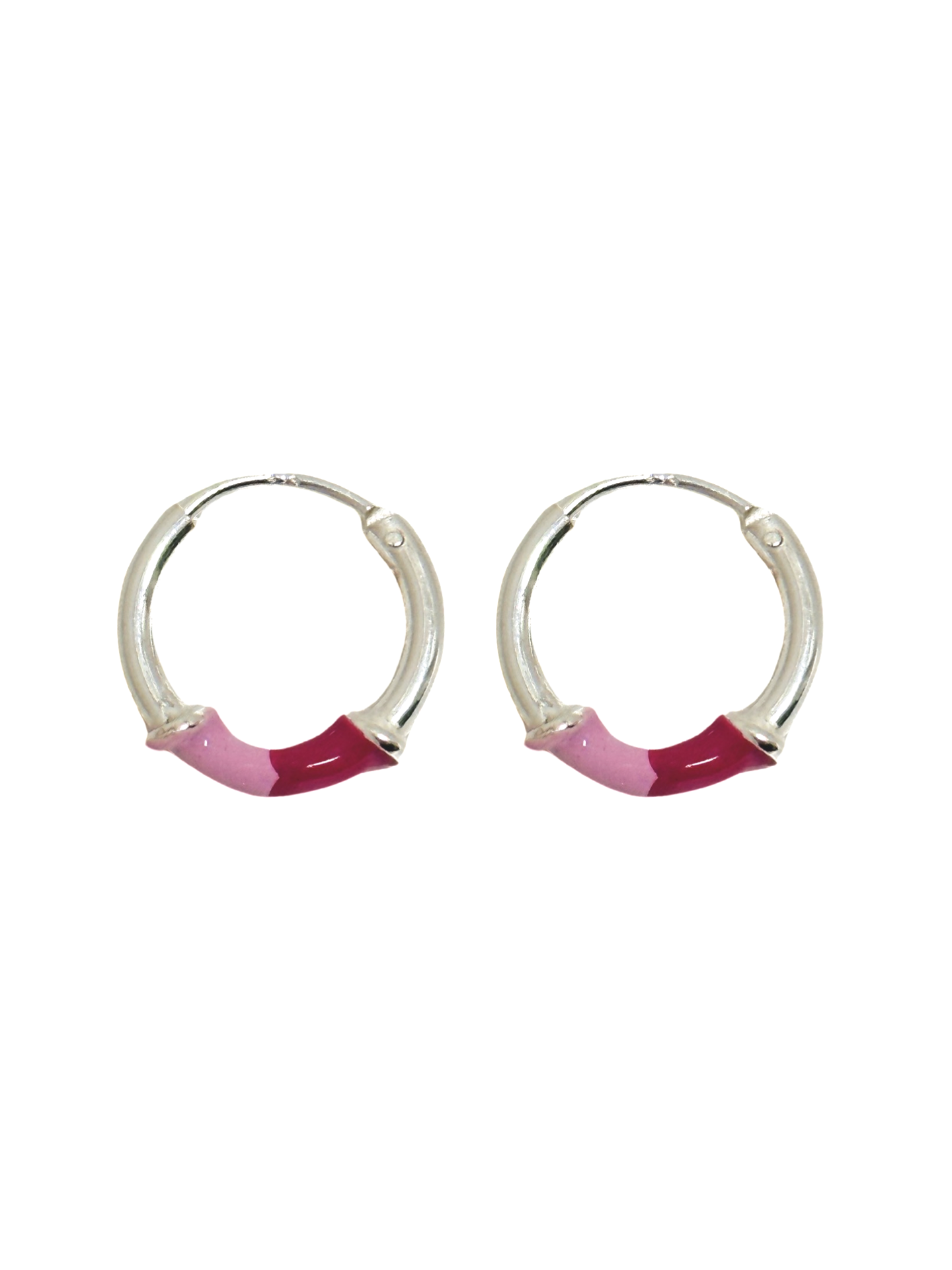 925 Sterling Silver Mia Epoxy Hoop Earring