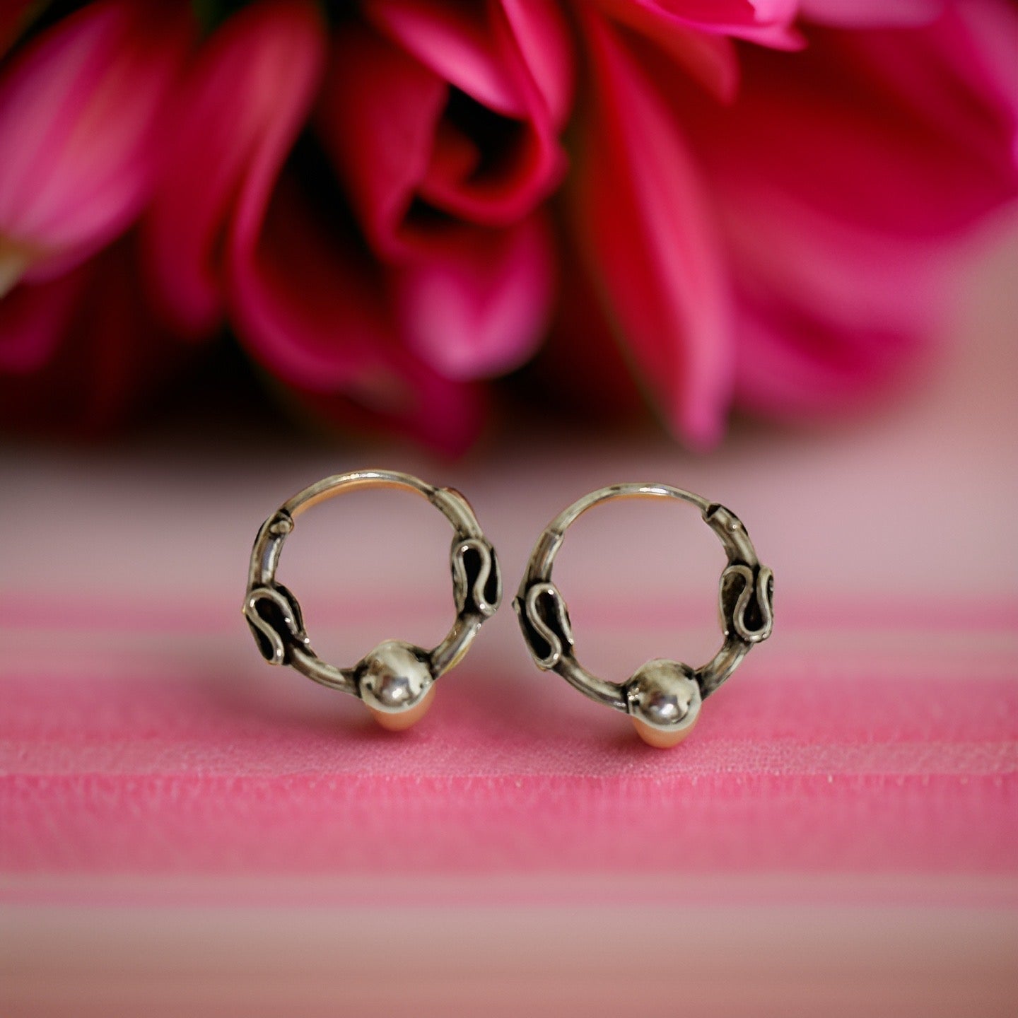 925 Sterling Silver Ana Bali Hoop Earring