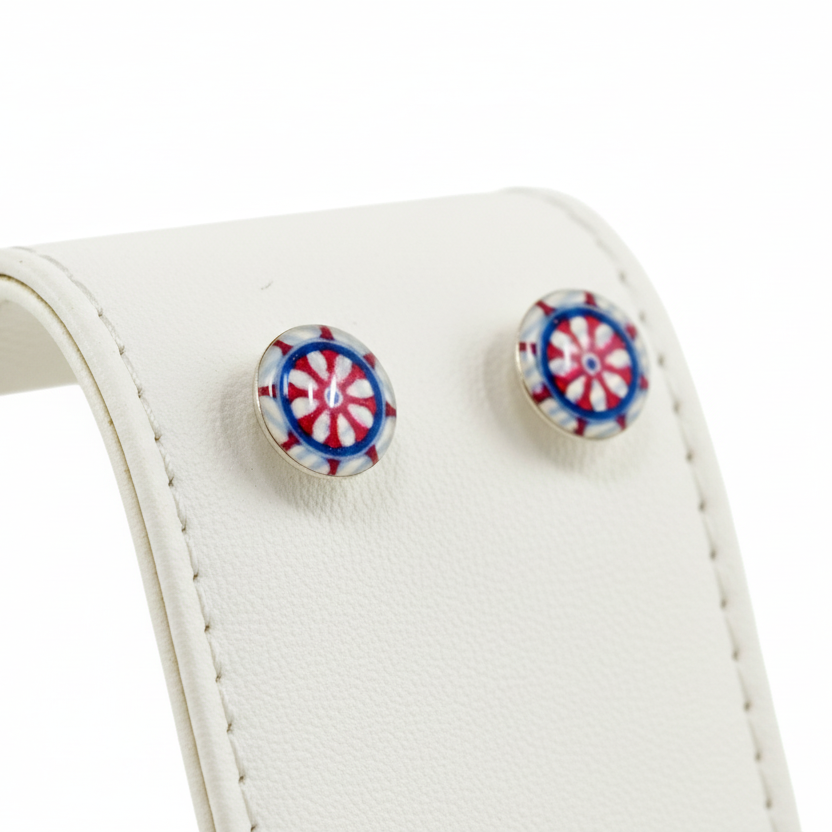 925 Silver Resin Earrings