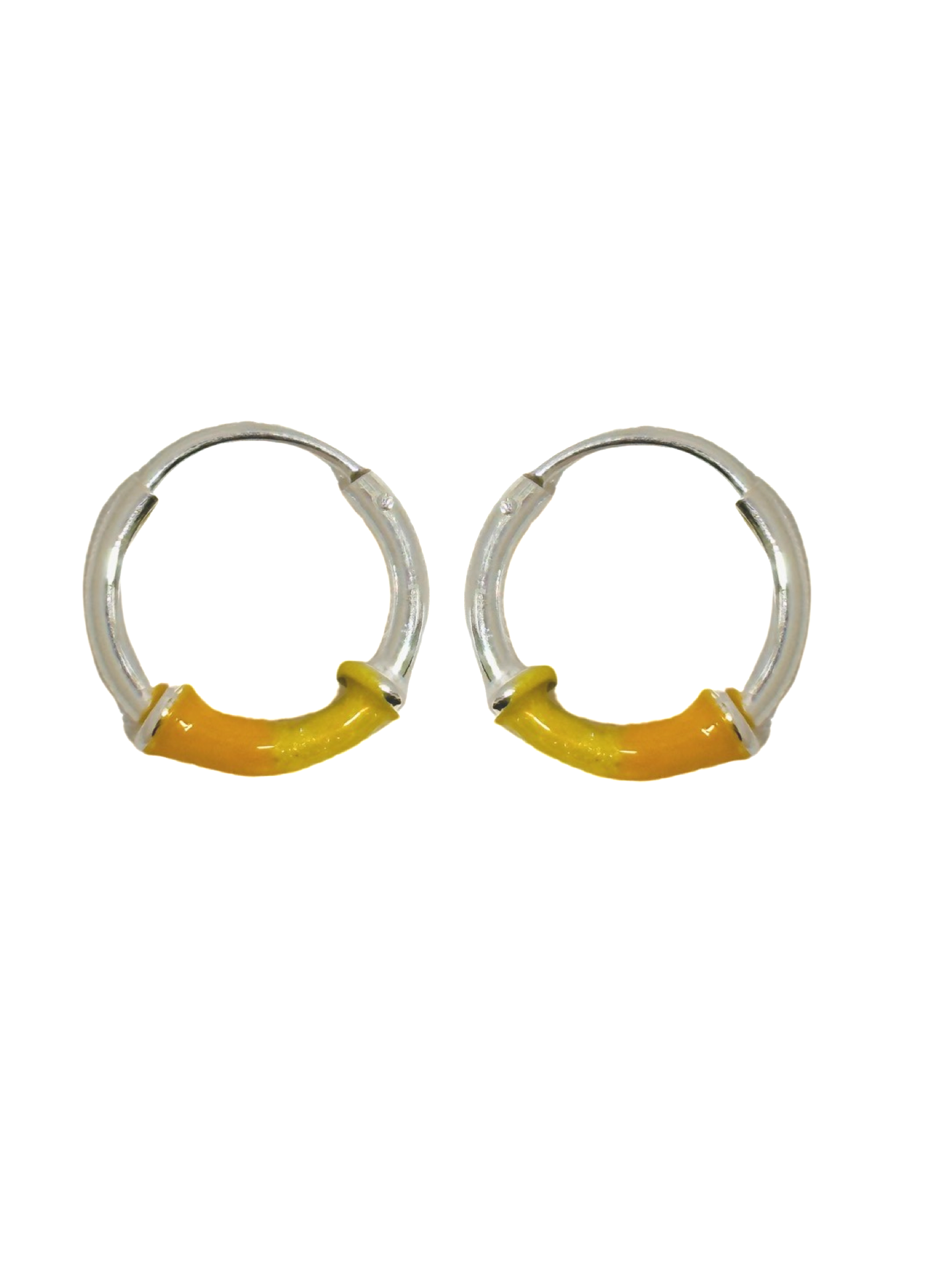 925 Sterling Silver Amaya Epoxy Hoop Earring