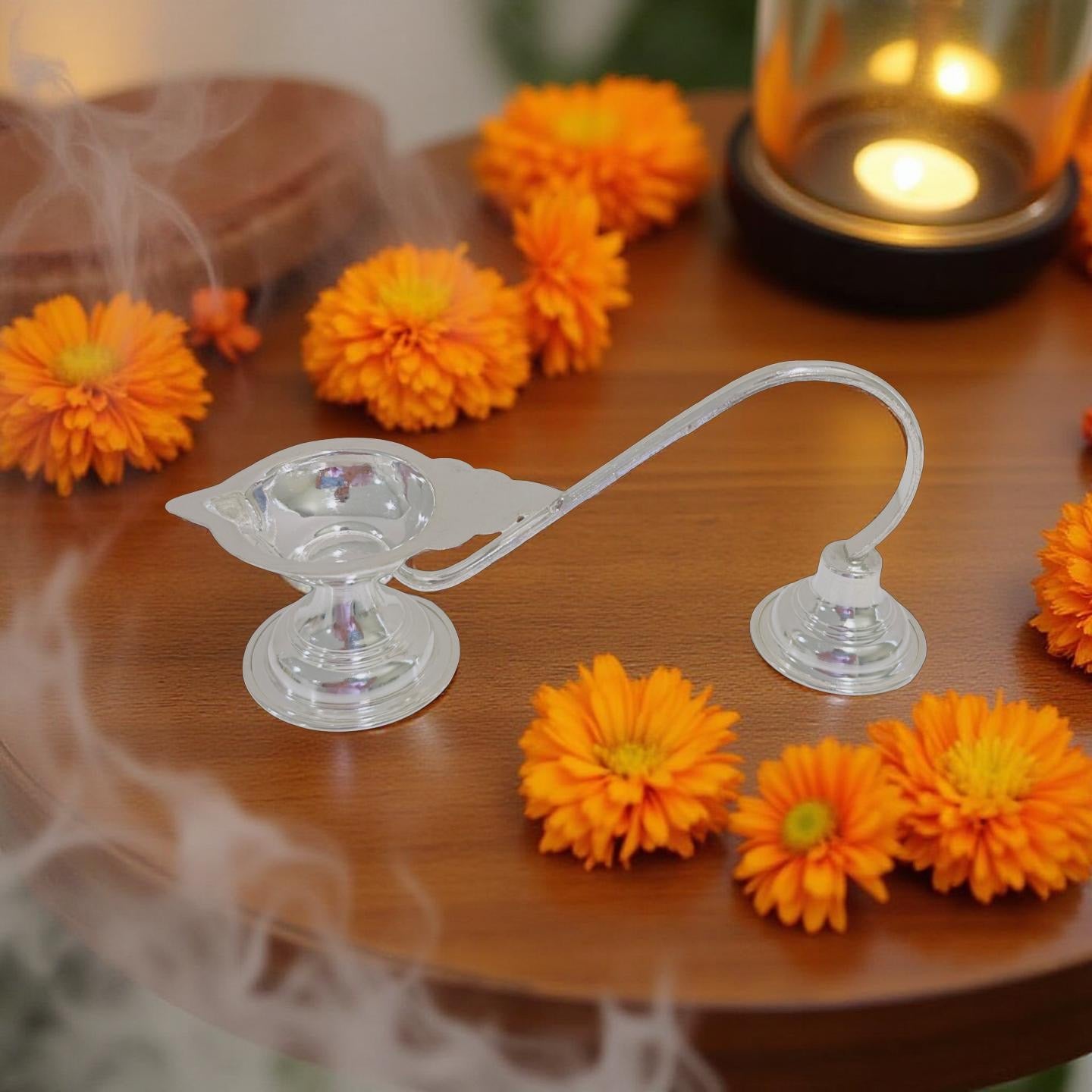 Silver Arthi Diya
