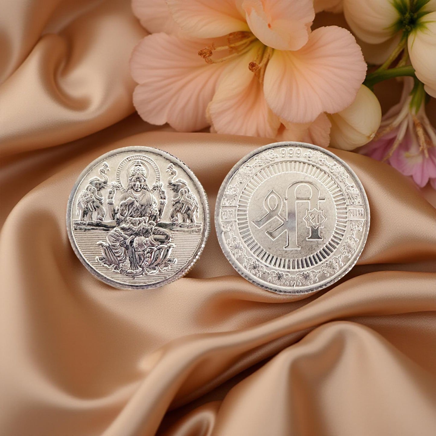 999 Silver Lakshmi Coins 10 Grams
