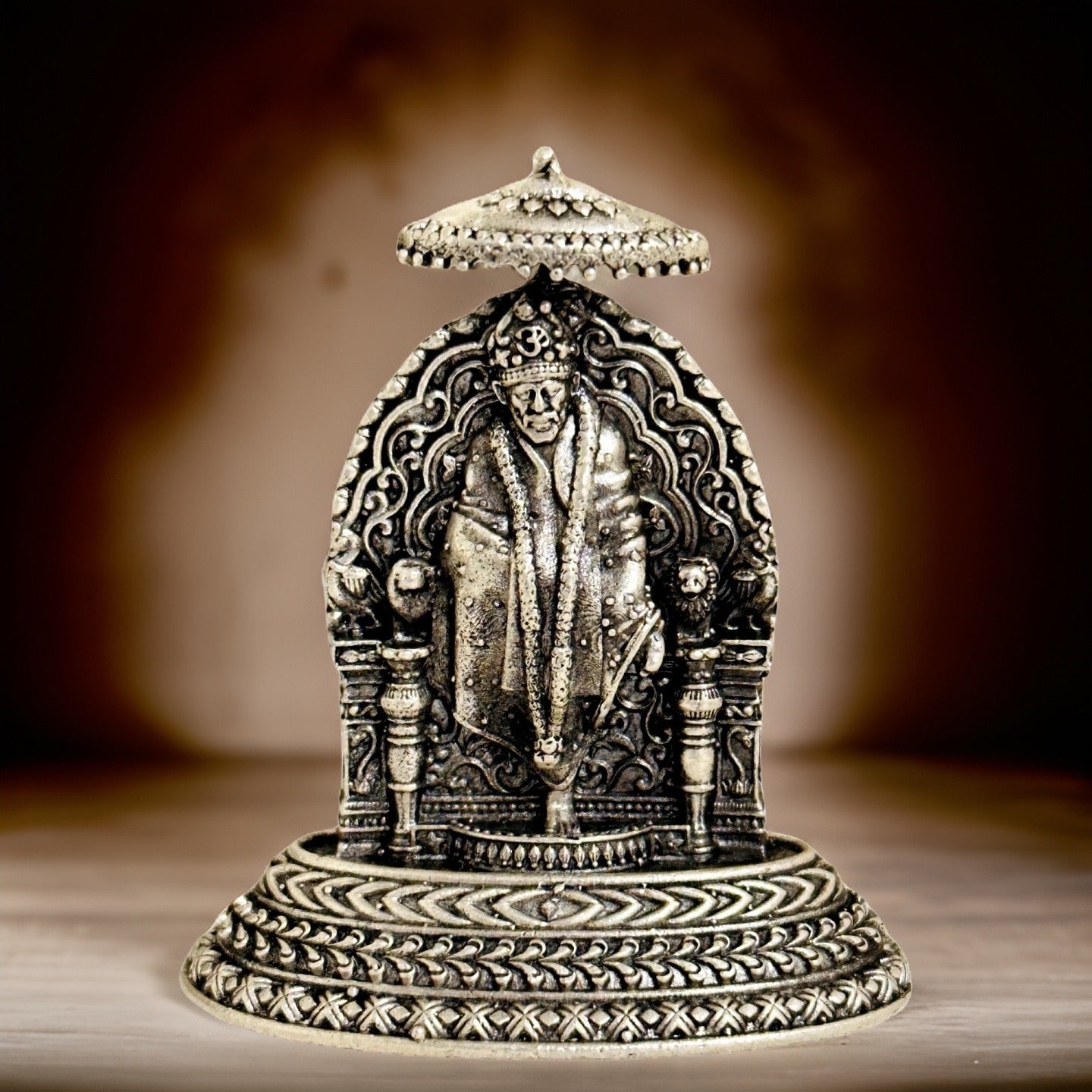 Antique Silver Sai Baba Idol