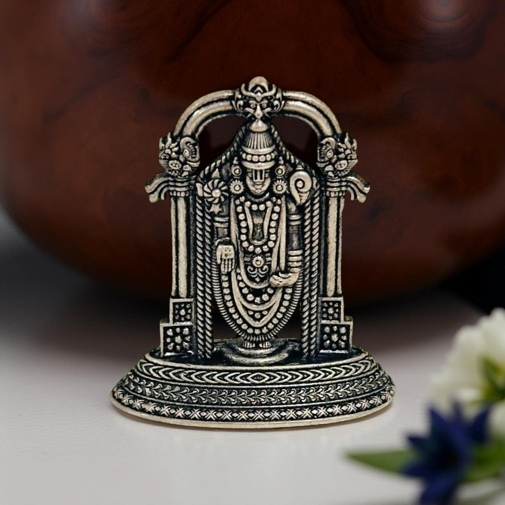 925 Silver 2D Balaji Idol 1.4 Inch