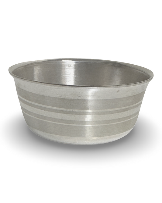 Silver Plain Feeding Bowl