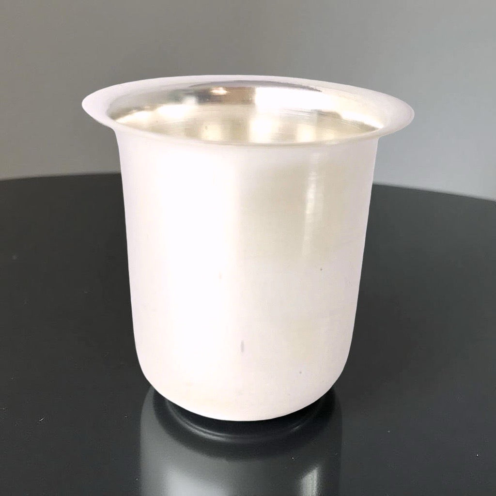Plain Silver Tumbler- 2 inches