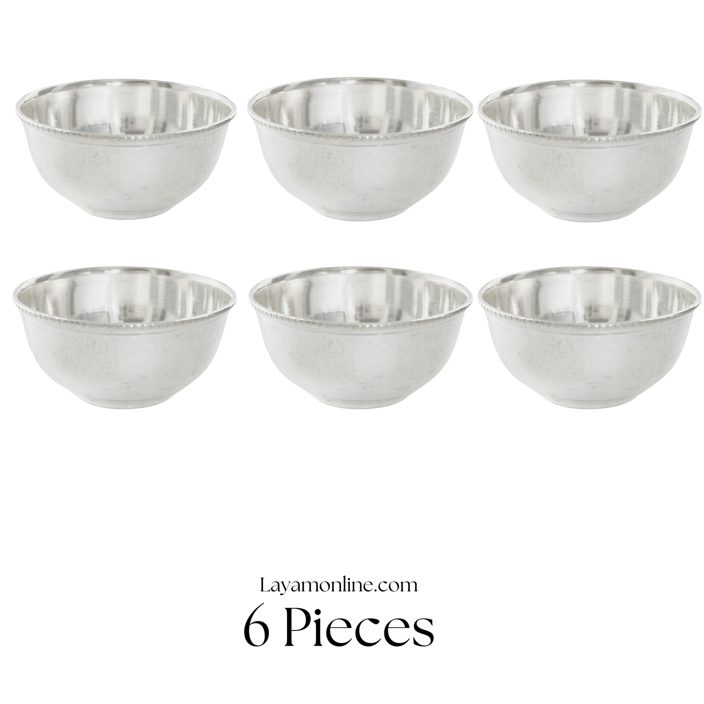 Silver Small Bowl (6 PCs)