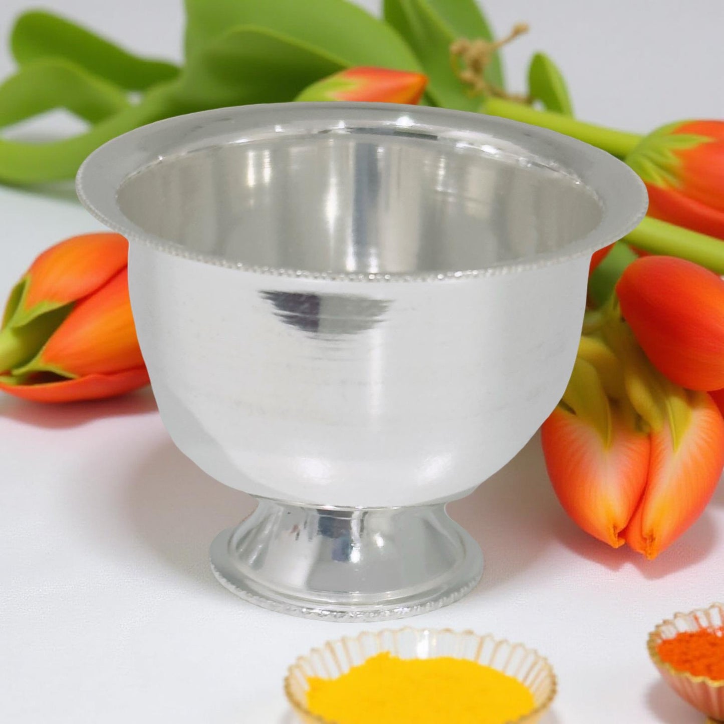 925 Silver Plain Chandan Cups