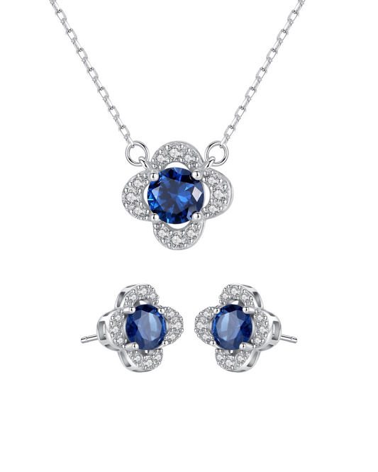 Silver Nora Necakce and Earrings Jewelry Sets