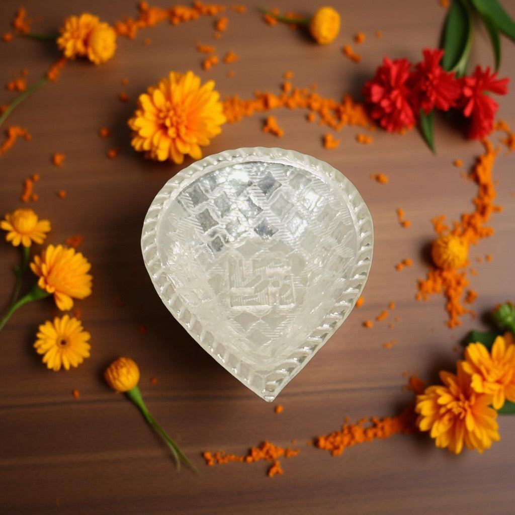 Silver Diwali Diya