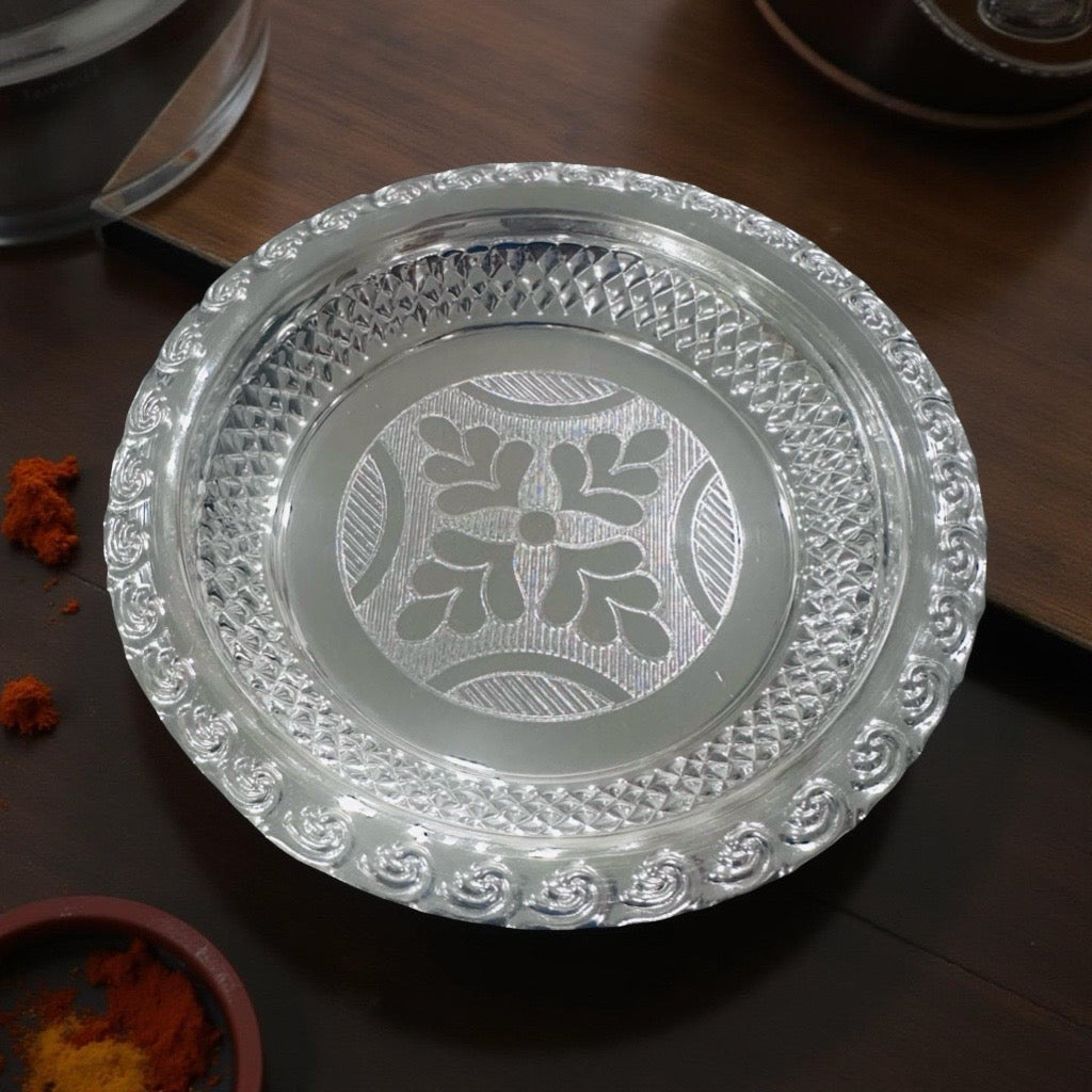 Anika Silver Nakash Plate 4.8 Inches
