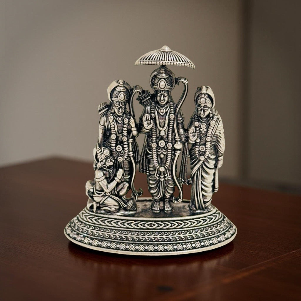 925 Silver 2D Ram Parivar Idols 1.8 Inch