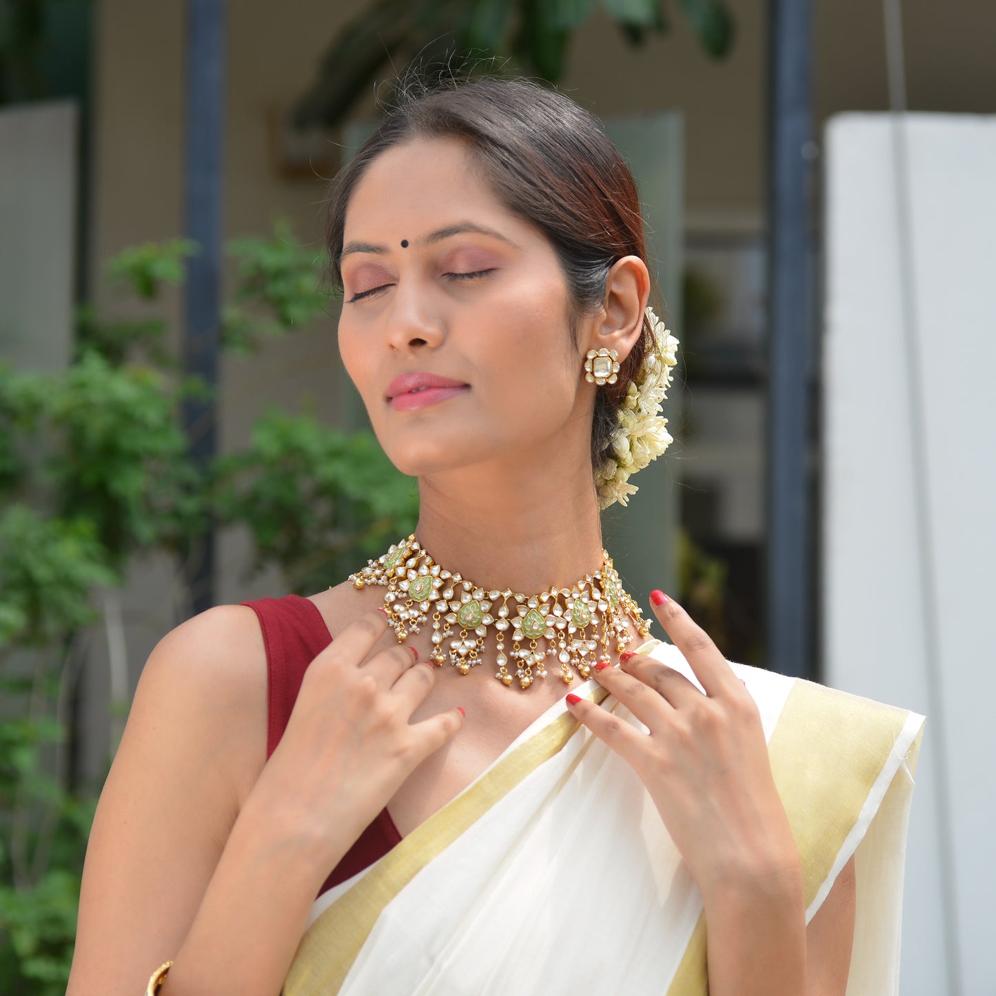 Anandalakshmi 925 Silver Necklace