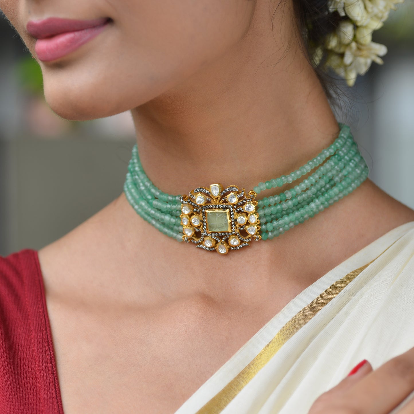 Amoda 925 Silver Necklace And Earrings Set