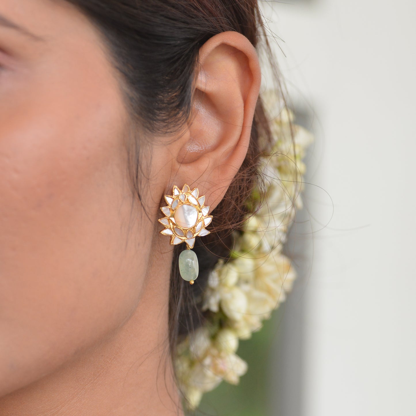Amritkala 925 Silver Necklace And Earrings Set