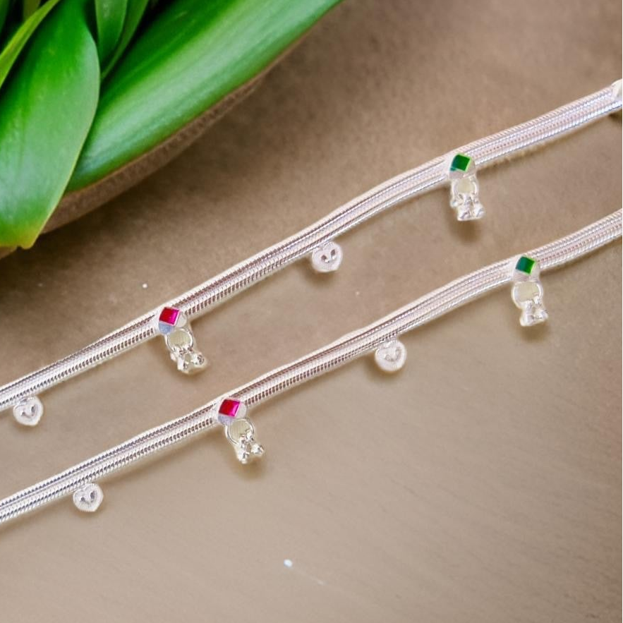 Rita Silver Anklet 9 Inches