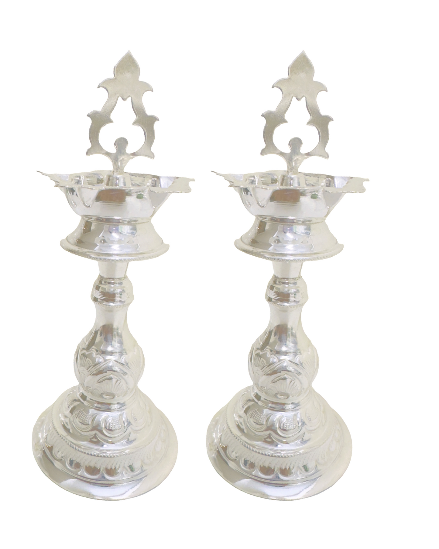 925 Silver Divyam kumbakonam kuthuvilakku- Kundhulu 6.25 Inches