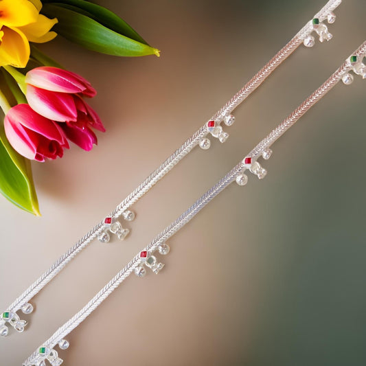 Lavya Silver Anklet 10 Inches