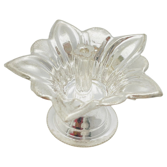Silver Lotus Flower Cup Deepam