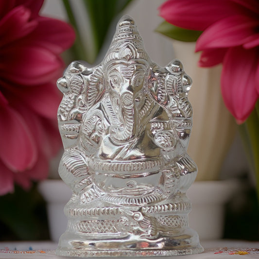 Silver Ganesh Idol