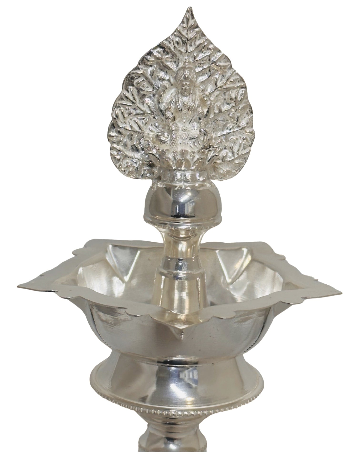 925 Silver Lakshmi-Ganesh Kundulu-Kuthuvilakku 8.75 inches