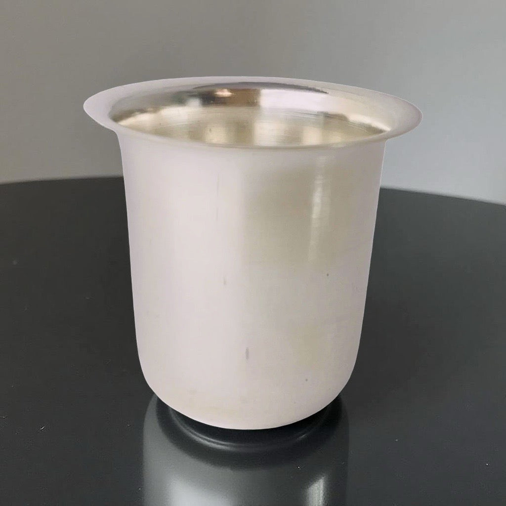 Plain Silver Tumbler- 2 inches