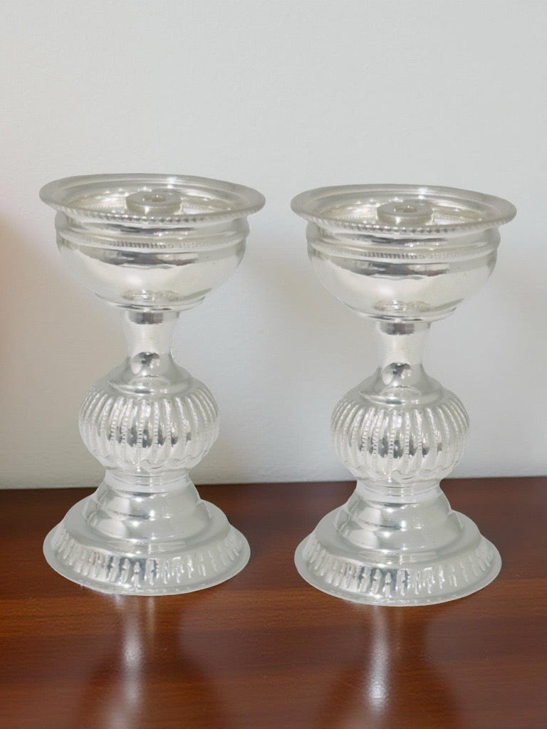 925 Silver Nakash Nandha Diya 2.6 Inches