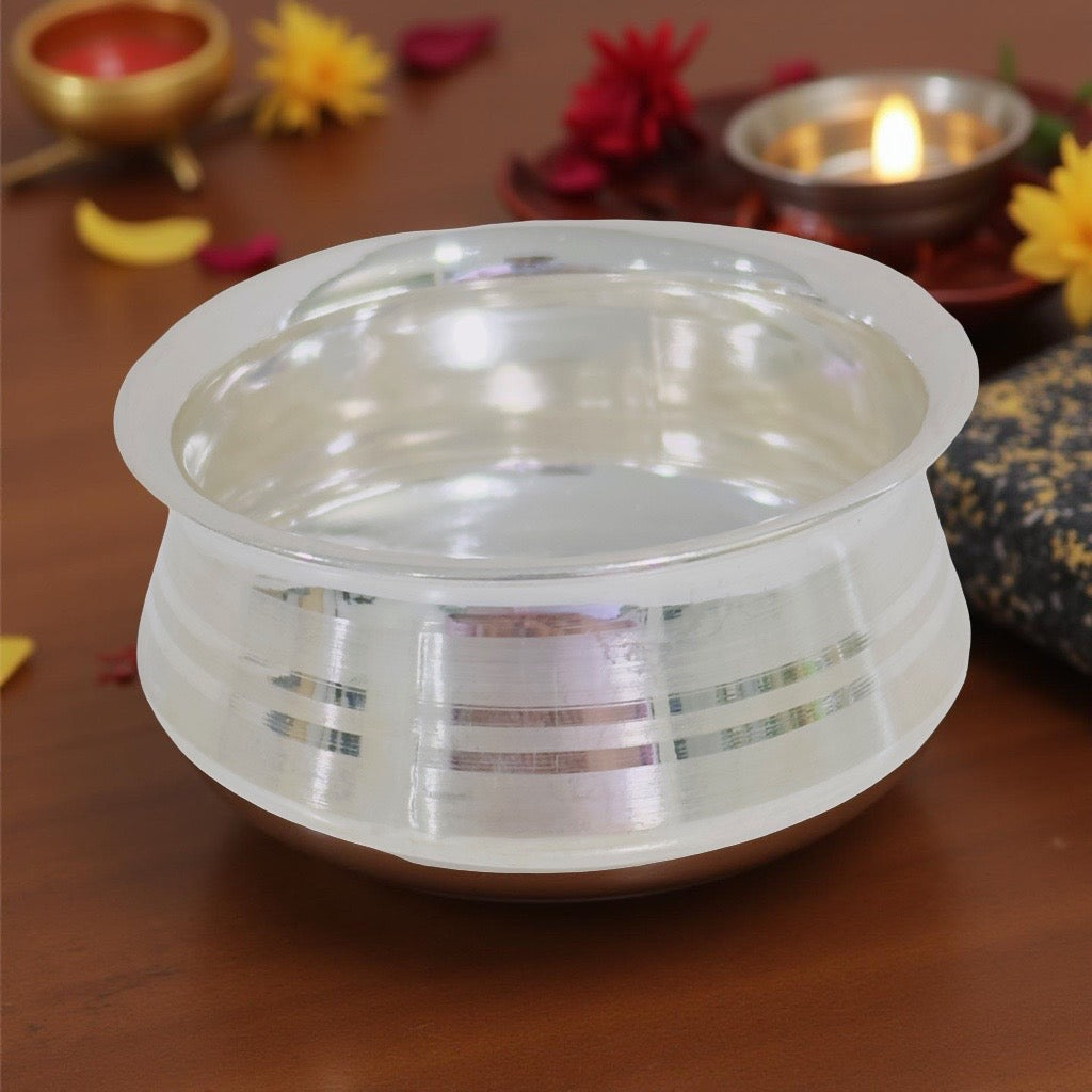 Silver Fancy Prasad Bowl