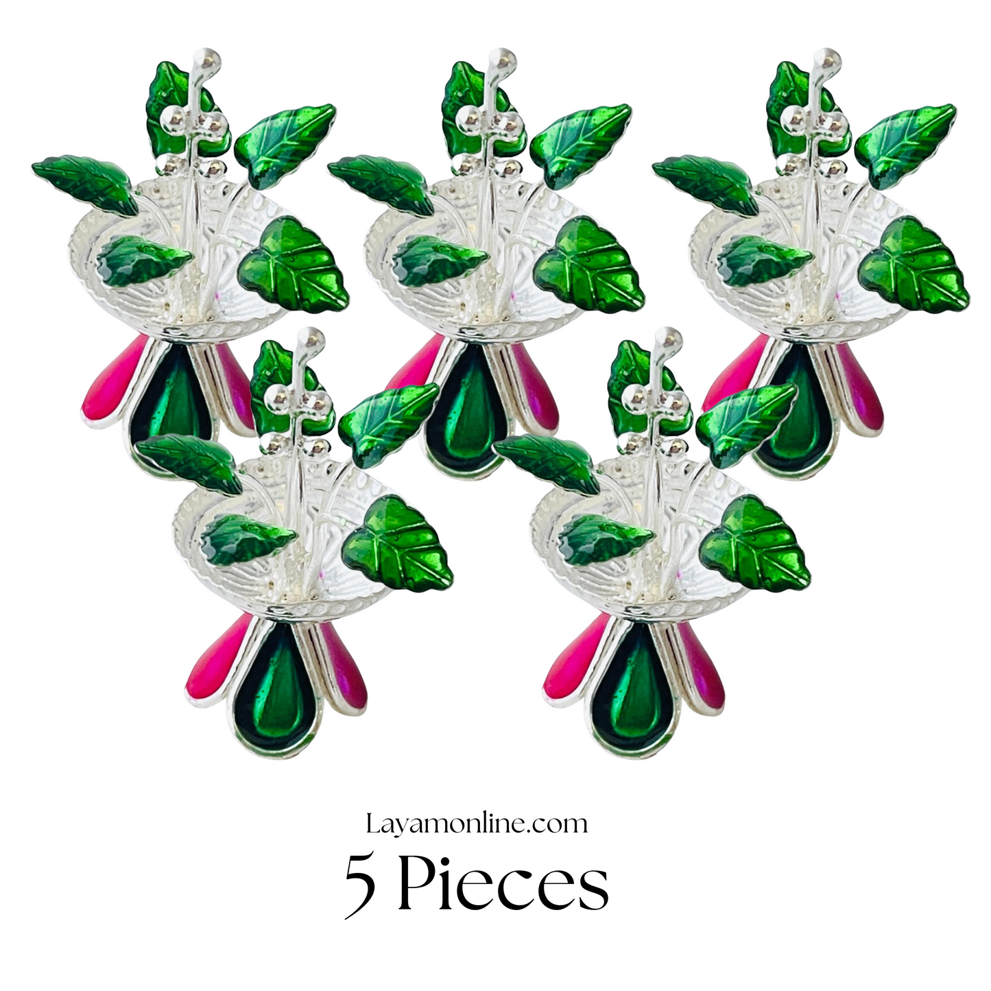 Silver Floral Tulsi Plant (5 PCs)