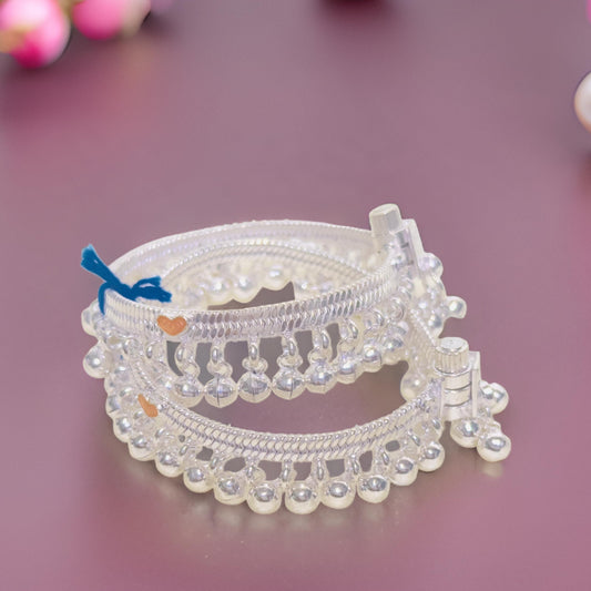 Anushi Silver Baby Anklet 6.5 Inches