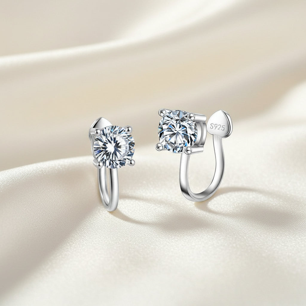 925 Sterling Silver Press On Nose Pin\ Earrings