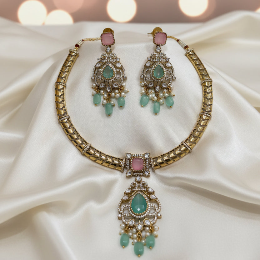 Meeka Necklace and Earrings Set