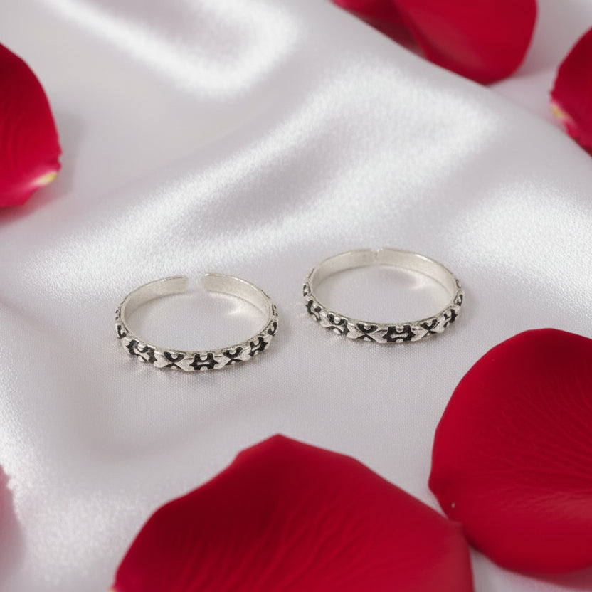 925 Antique Silver Menaka Toe rings