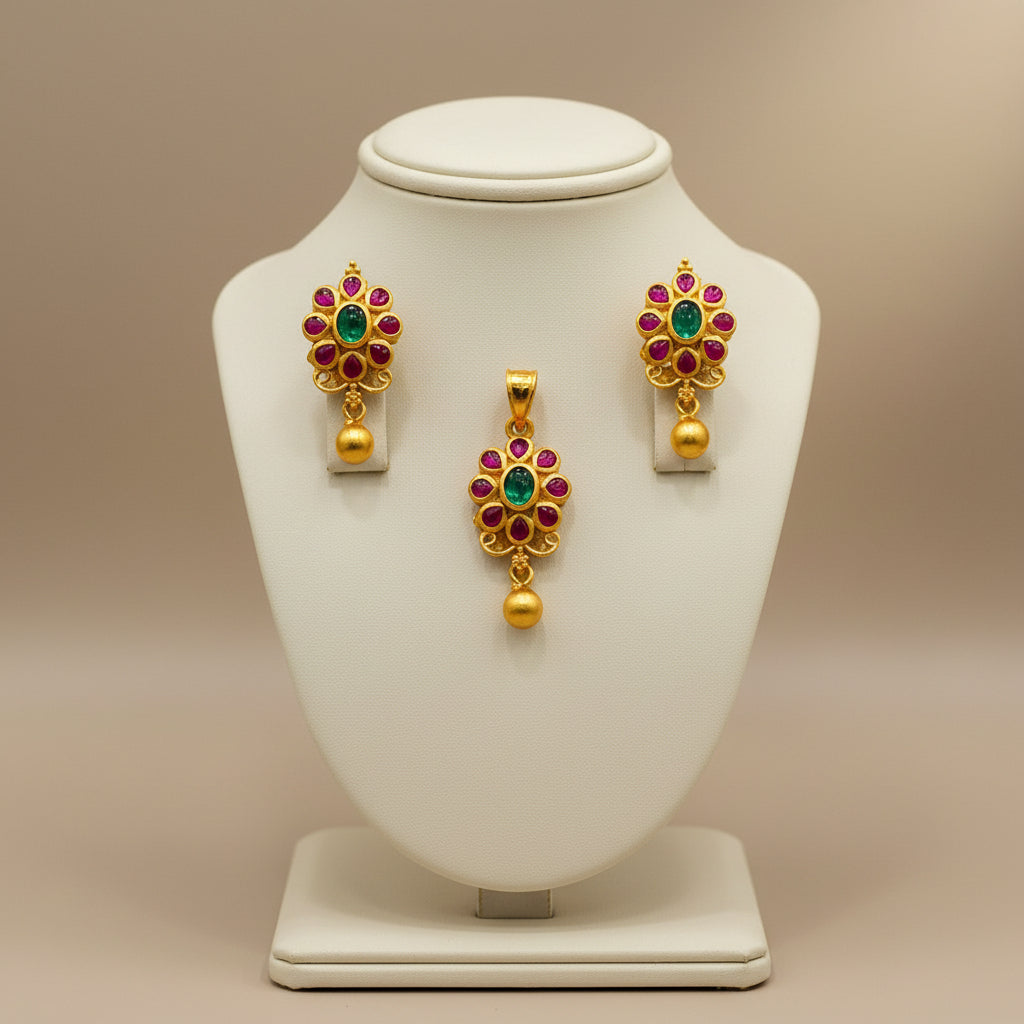 925 Silver Sanya Pendant set